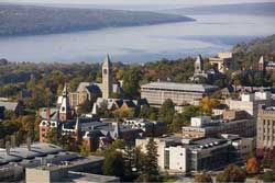 Cornell University Overlooking Cayuga Lake