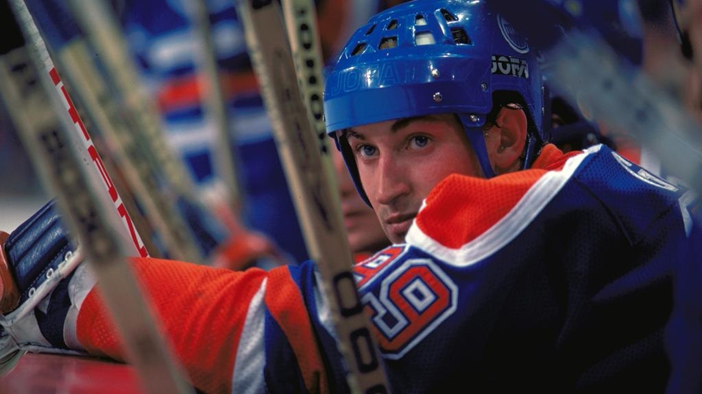 Wayne Gretzky while he played for the Oilers