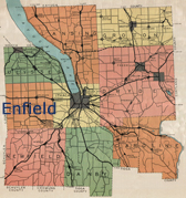 Enfield County map from 1931