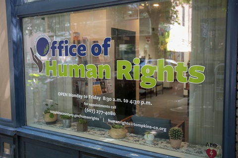 Office of Human Rights Department Front Window