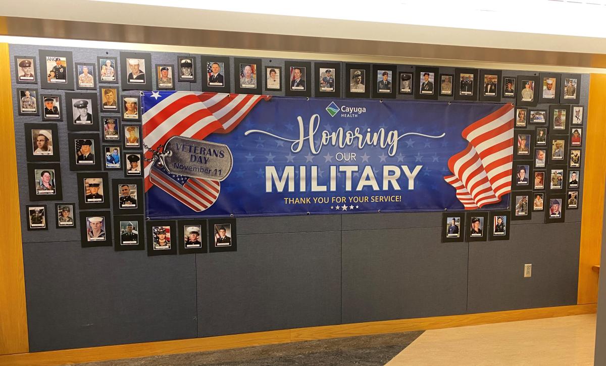 Veterans Wall of Honor at Cayuga Medical Center, Ithaca, NY