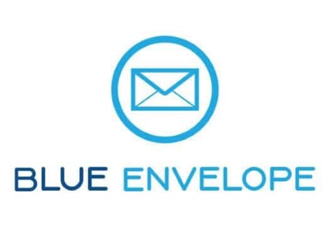 image of a blue envelope, text reads 