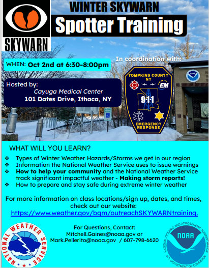 Winter Skywarn Training 10/2024