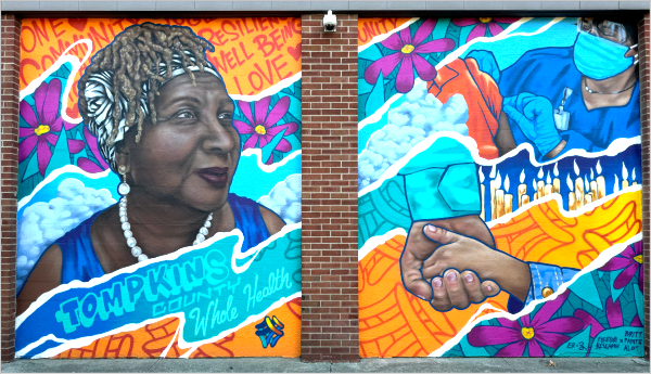 New mural commemorating community public health