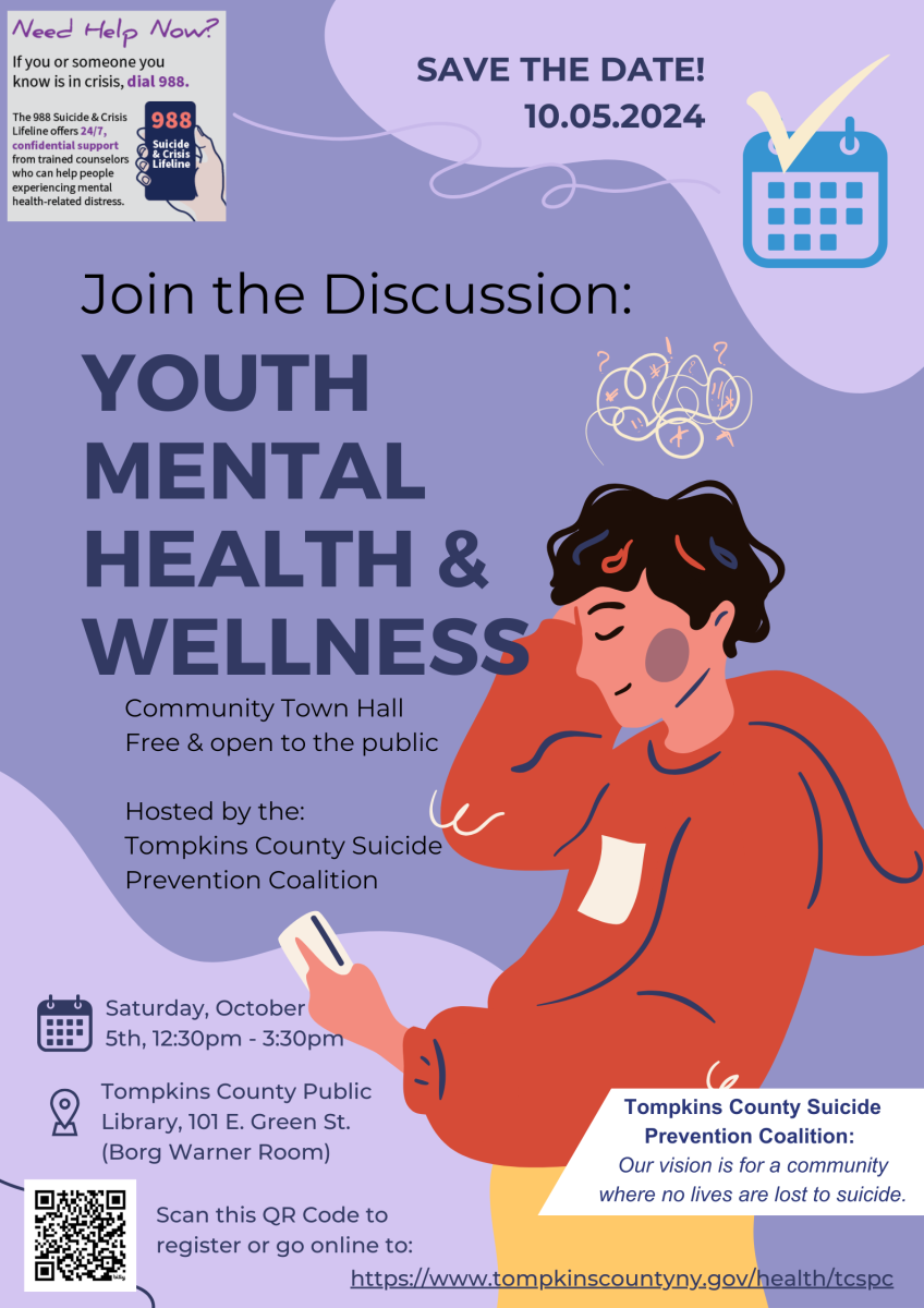 Image of TC Suicide Prevention Coalition Poster for Youth Mental Wellness Town Hall (Oct 5, 2024)