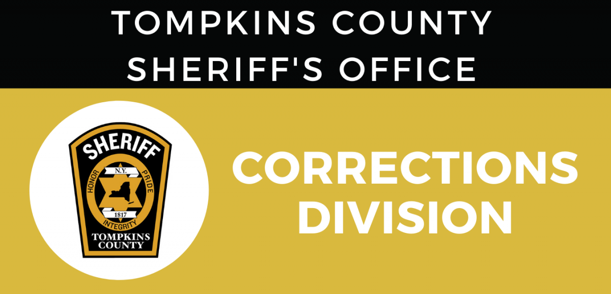 Corrections Division Text with Sheriff Patch