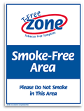 Smokefree Area sign